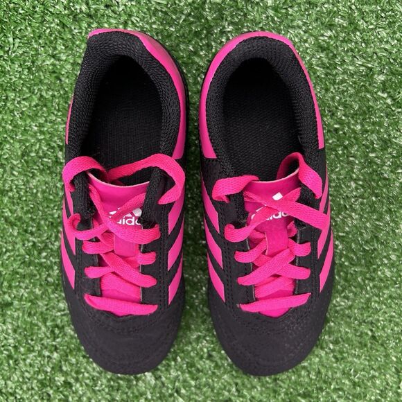 Adidas Goletto VI Soccer Cleats Youth 11K Black Pink Lace Up G26368 Firm Ground - Picture 11 of 13